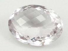 Quarz, Kristallweiss,  40.60 Carat, oval, IF, excellent, Checkerboard