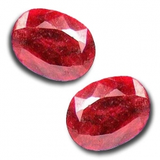 Rubin 30 Carat, Opaque, Oval, 24x17mm, per Stück