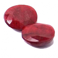 Rubin 47 Carat, Opaque, Oval, 27x21x8mm, per Stück