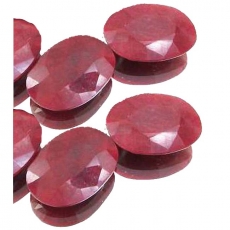 Rubin 14 Carat, Opaque, Oval, 18x13mm, per Stück