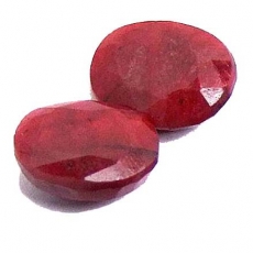 Rubin 24.5 Carat, Opaque, Oval, 24x19x5mm, per Stück