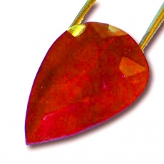 Rubin 35.3 Carat, Opaque, Tropfen, 27.3x17.7x8.7, per Stück