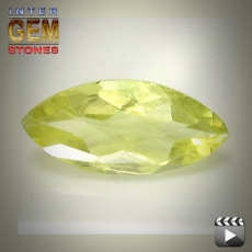 Lemon Quarz, 6.60 Carat, Marquise, VSI, Sehr gut