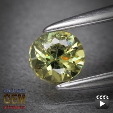 Demantoid, Rund, I1, 0.28 Carat, 3.8x3.6 mm, aus Madagaskar
