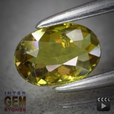 Demantoid, Oval, VS-SI, 0.421 Carat, 5.7x4.0x2.0 mm, aus Madagaskar