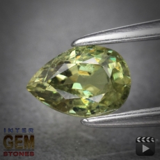 Demantoid, Pear, VSI, 0.50 Carat, 6.0x4.0 mm, aus Madagaskar