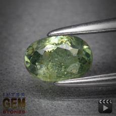 Demantoid, Oval, I1, 0.54 Carat, 5.8x4.0 mm, aus Madagaskar