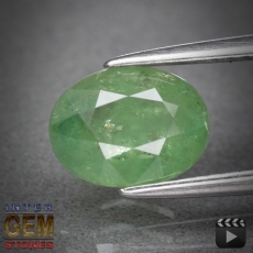 Demantoid, Oval, I1, 1.75 Carat, 8.5x6.4 mm, aus Madagaskar