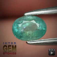 Grandidierit, SI, 0.35 Carat, Oval, 5.0x3.8x2.9 mm, aus Madagaskar