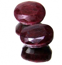 Rubin 16 Carat, Opaque, Oval, 16x13x7mm, per Stück