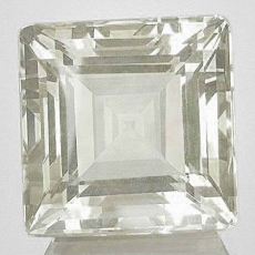 Quarz, Kristallweiss 10.35 Carat, Quadrat, IF, excellent