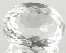Quarz, Kristallweiss, 10.70 Carat, oval, IF, excellent