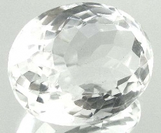 Quarz, Kristallweiss, 10.95 Carat, oval, IF, excellent